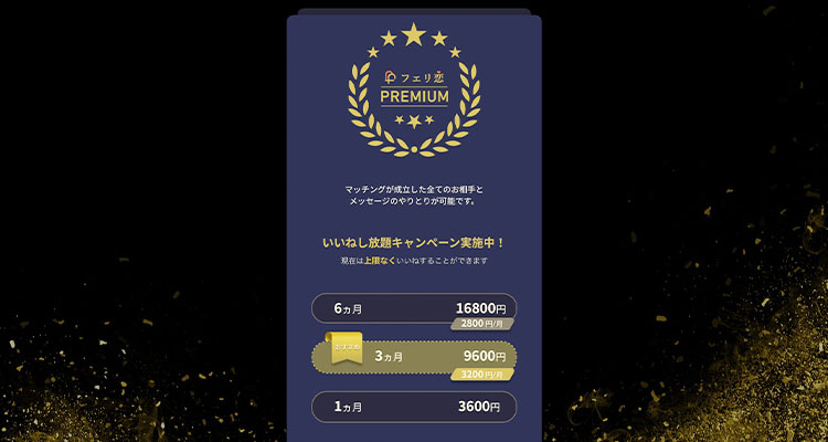 フェリ恋の料金設定